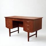 Danish teak freestanding desk