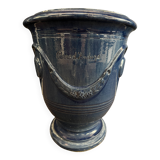Vase d’Anduze émaillé bleu traditionnel – Modèle N°3 - 2