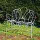 Banc en fer forgé ancien