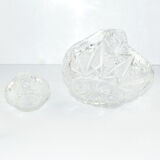 A pair of crystal baskets Huta Szkła Julia, Poland, 1980s