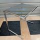 Table d'appoint verre et chrome vintage