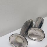 Silver-plated salt and pepper shakers