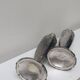 Silver-plated salt and pepper shakers