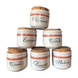 Lot of 6 spice jars