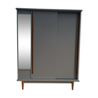 Vintage wardrobe with sliding doors
