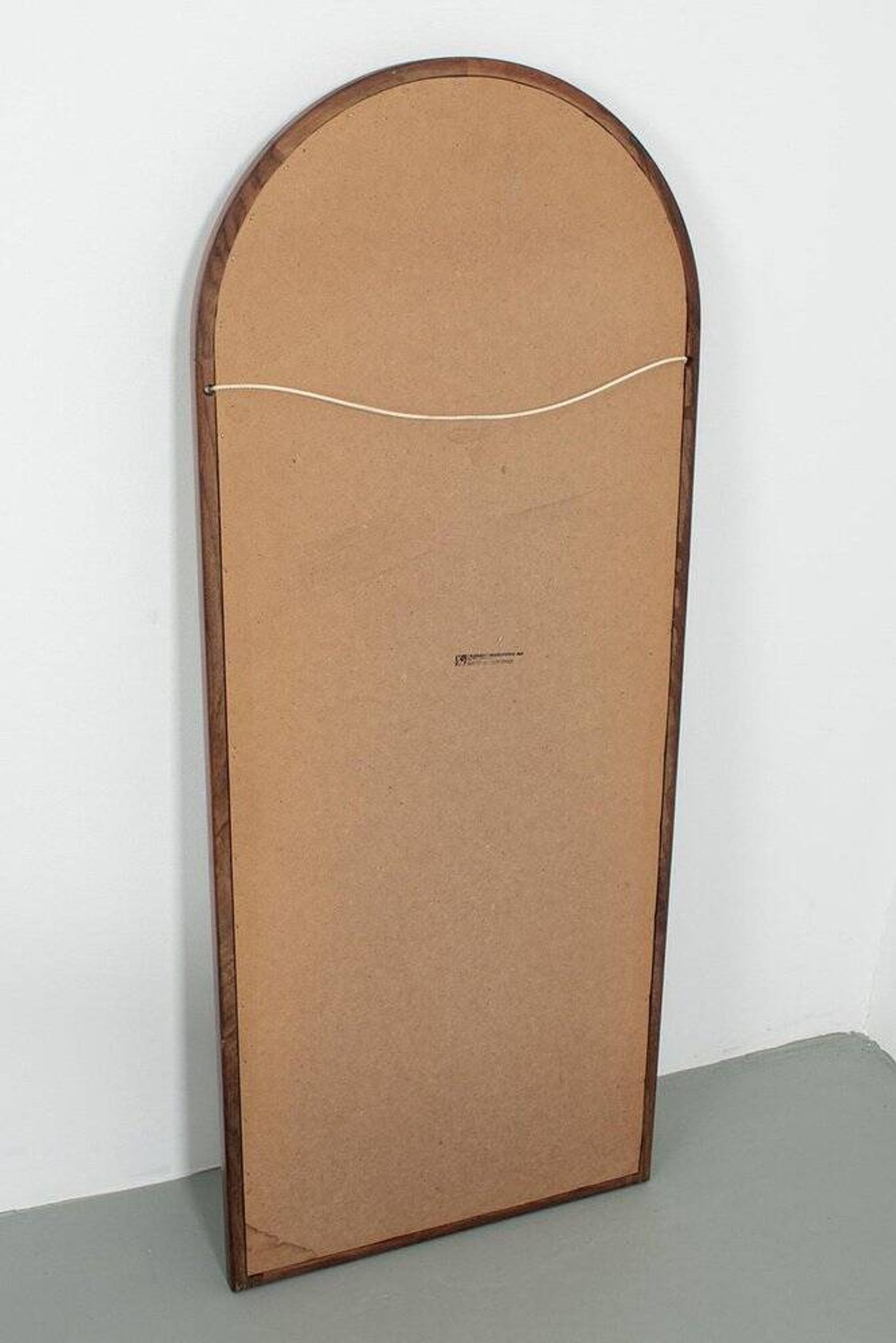 Miroir avec cadre en bois, Vildbjerg, années 1970