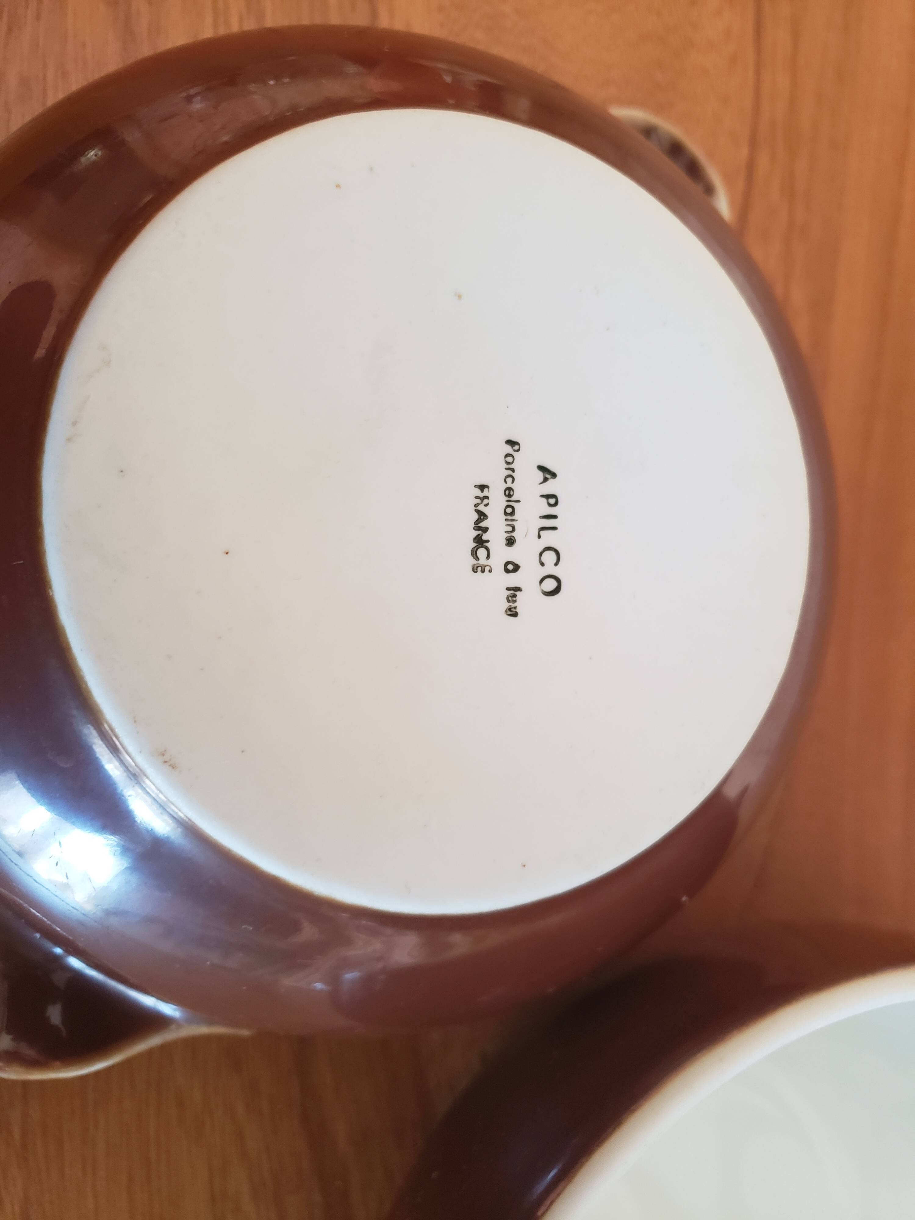 Set of 2 vintage Apilco bowls