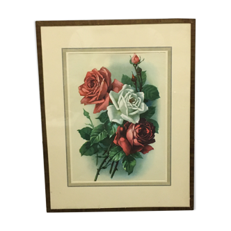 Frame bouquet of roses