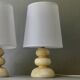 Paire de lampes en albâtre, années 70-80