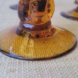 7 coupes verre soufflé