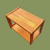 Table basse vintage à double plateau, vers 1970