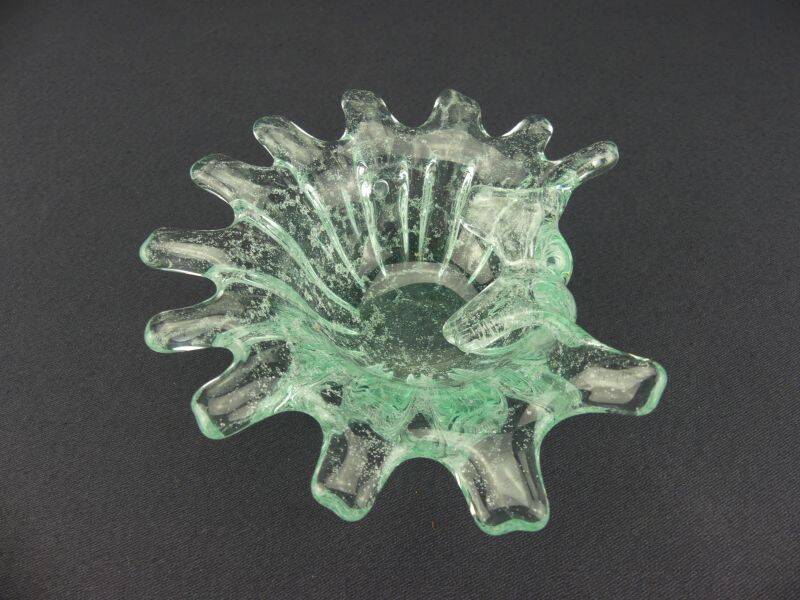 Coupe vide-poche en verre bullé
