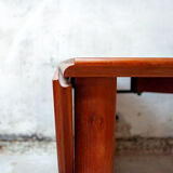 Oval cherry console table Model Babe by Vico Magistretti for De Padova Italia Year 1988