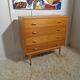 Vintage chest of drawers from the 60s honey color