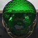 Vase Cognac XXL vintage verre soufflé d’Empoli Italie vert émeraude