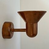 Pair of vintage copper wall lights, Denmark 1970s