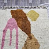 Handmade Berber rug in pure wool 2.5x1.5 m