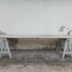 Workshop table in old wood 1950 -3m50