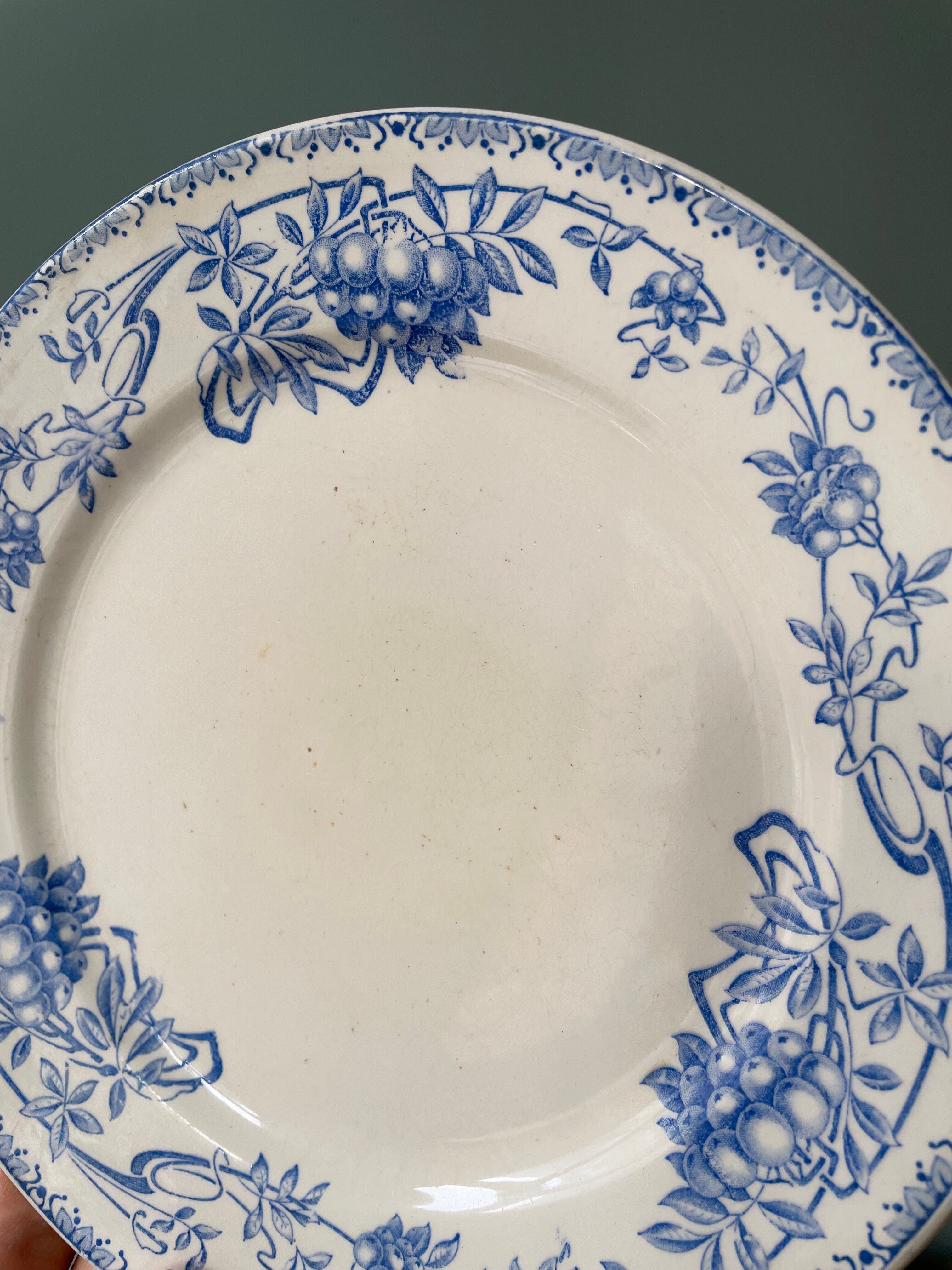 Flat plate Boch Frères Keramis, Sorbier model | Selency