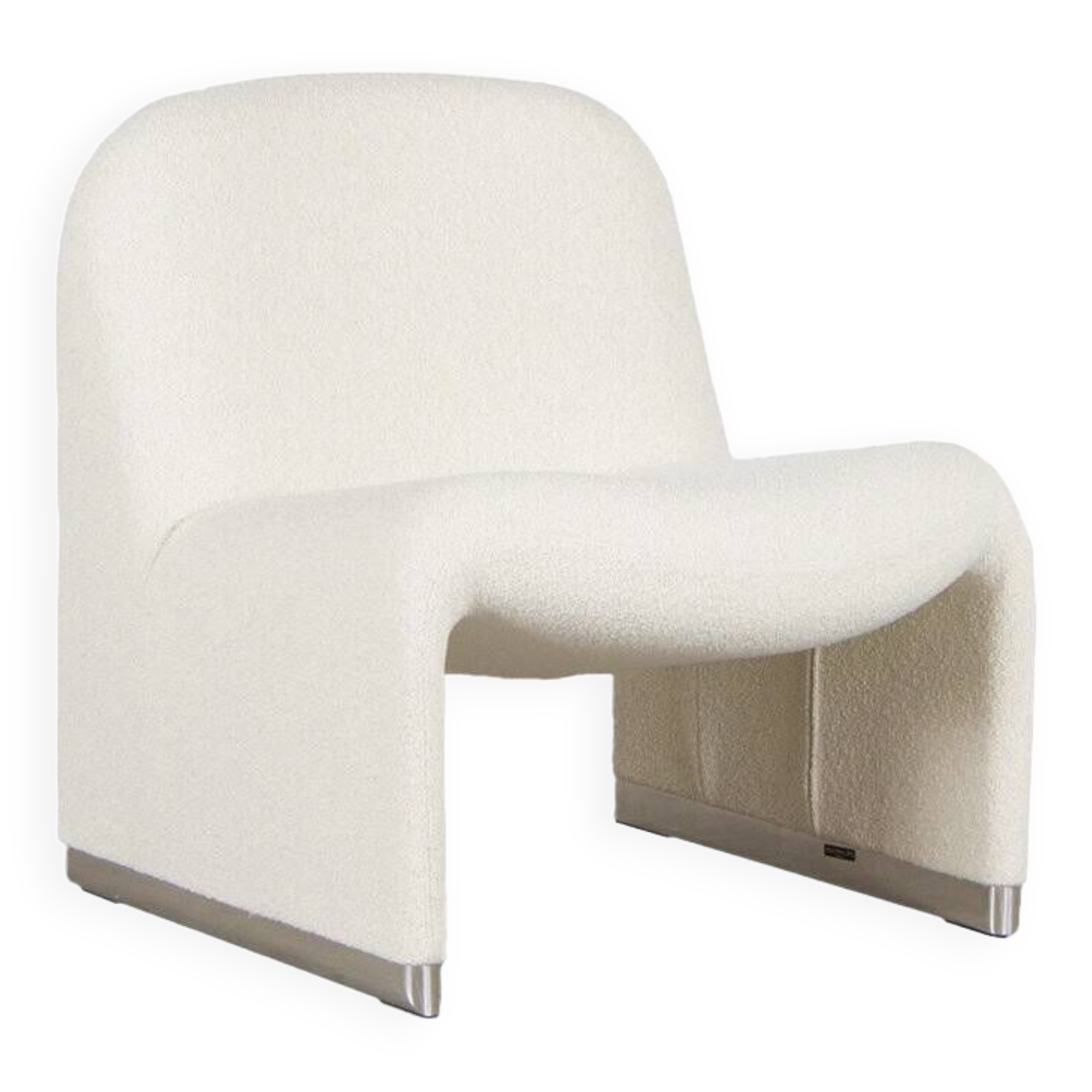 Giancarlo Piretti Alky Lounge Chair in Bouclé wool for Anonima Castelli