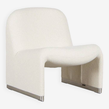 Giancarlo Piretti Alky Lounge Chair in Bouclé wool for Anonima Castelli