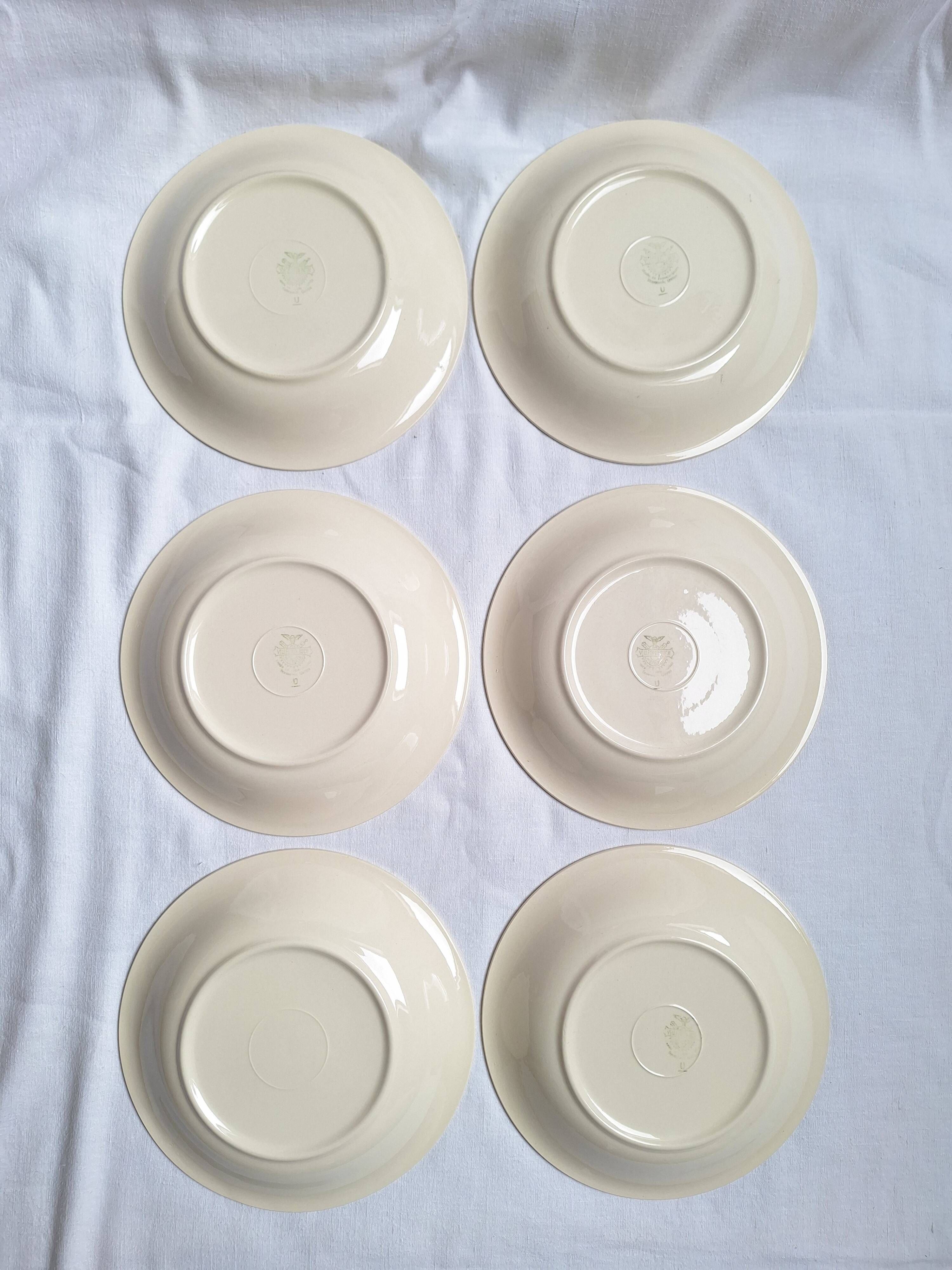Deep plates or salad plates Villeroy & Boch yellow