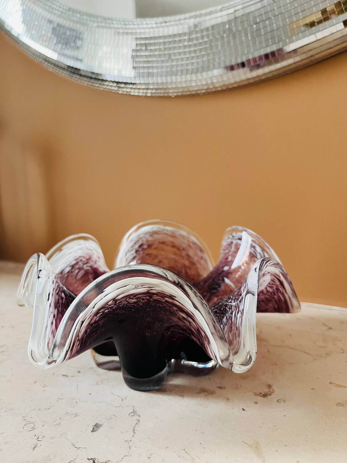 Murano glass catchall tray