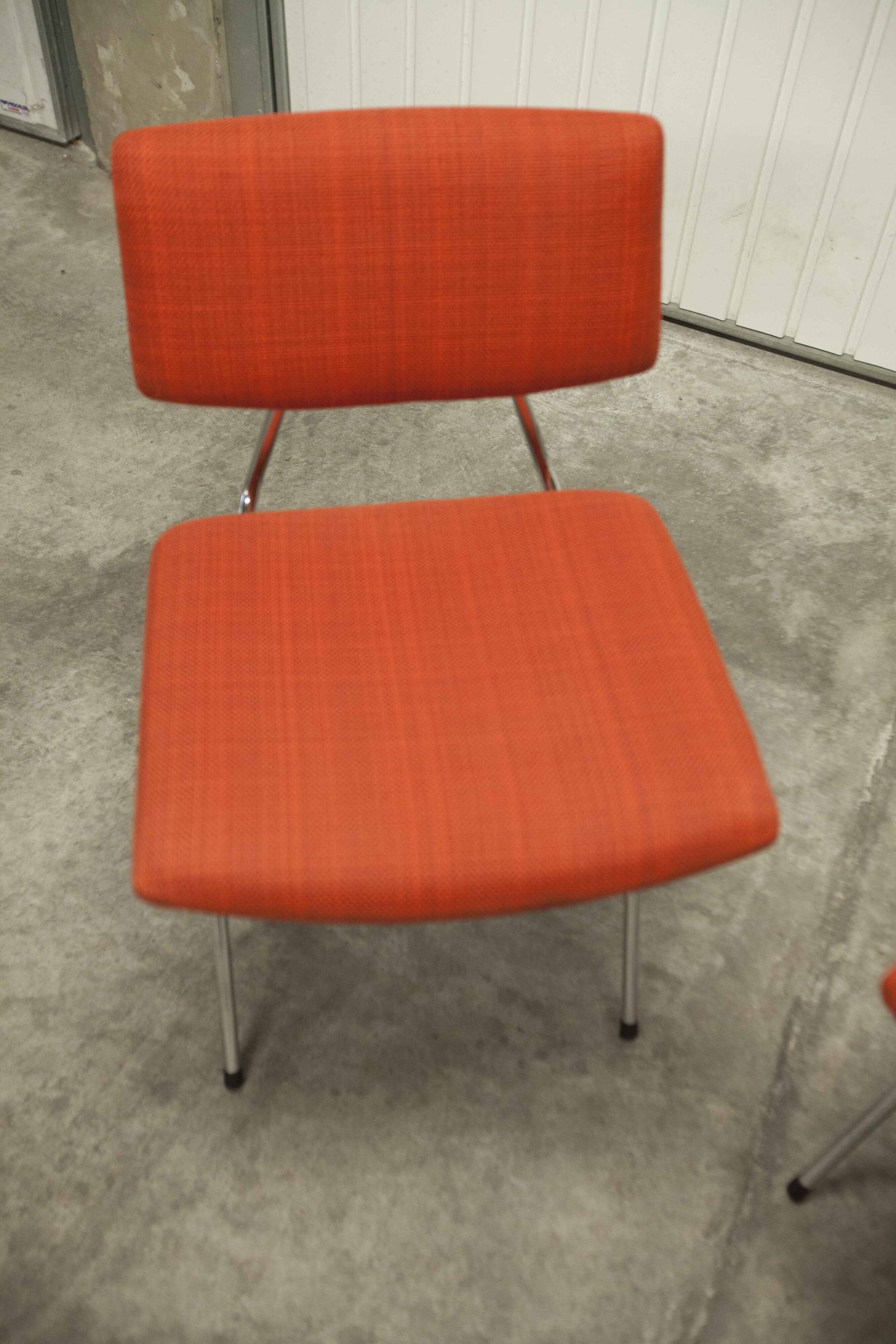 Pair of compass model chairs by Pierre Guariche for Les Huchers-Minvielle France 1955