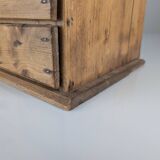 Rustic Primitive Natural Pine Small Apothecary Chest, 1940s