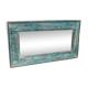 Mirror Wood Old Teak Patina Blue White 57x3x31cm 20