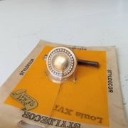 Vintage furniture knob in Louis XVI style, gilded with fine gold.