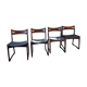 Lot de chaises scandinaves 1970