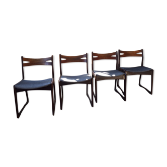 Lot of scandinavian chairs 1970