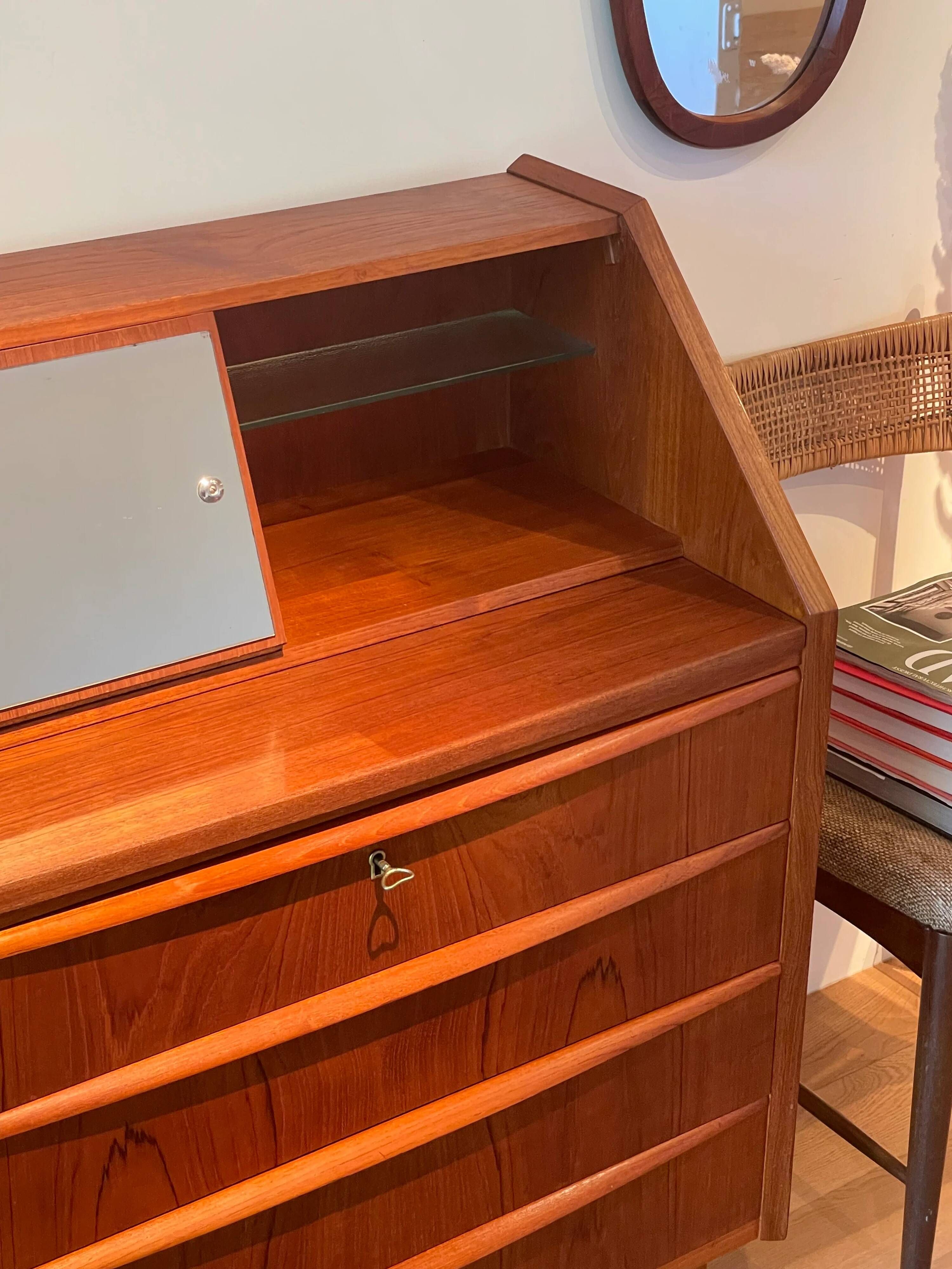 Vintage Scandinavian teak secretary "Holger"