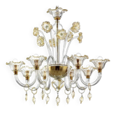 Lustre romantique en verre de Murano Lyvely Floreal