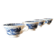 4 tasses anciennes Sté Céramique Maestricht Boerenhoeve bleues