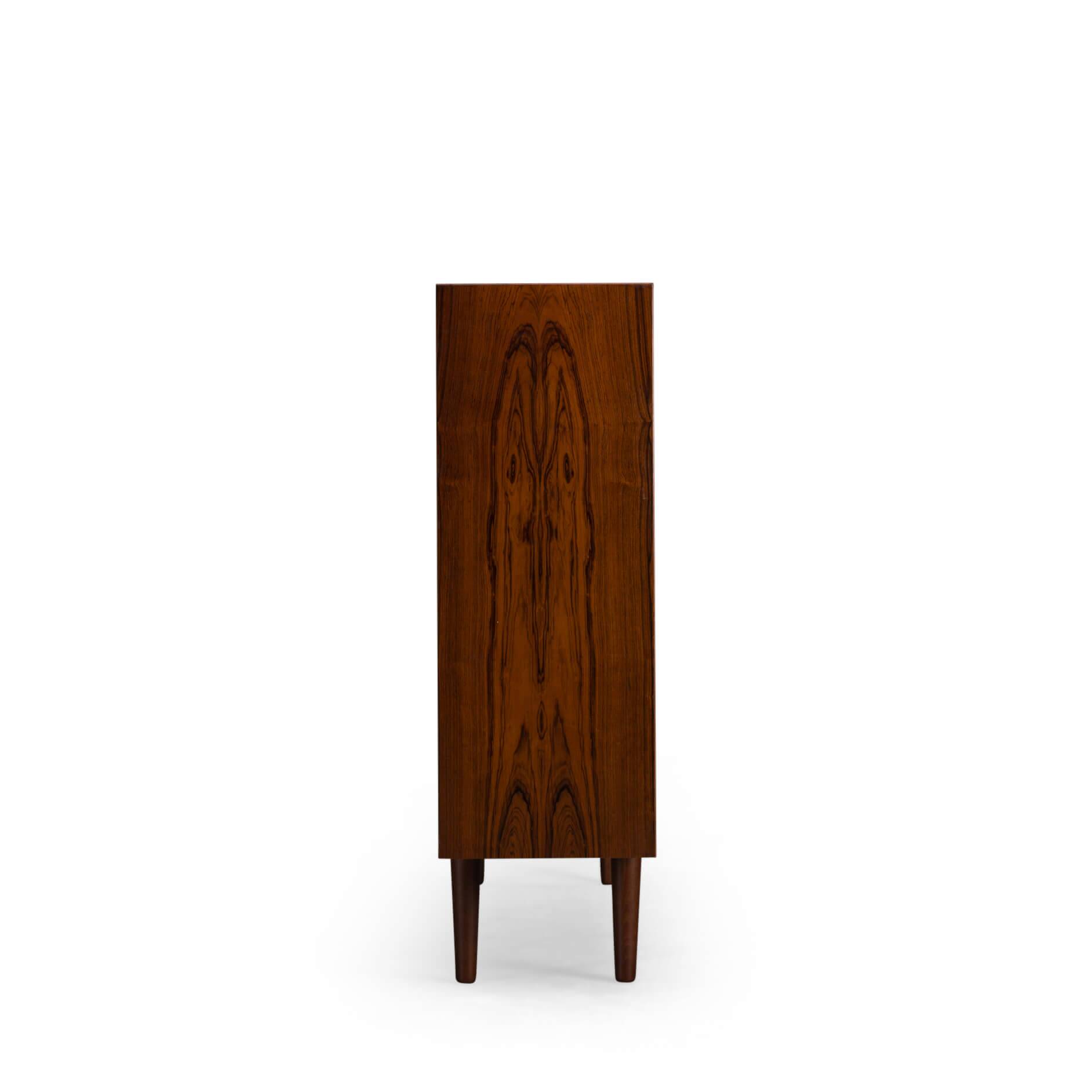 Danish Design Rosewood Low bookcase by Hundevad & Co, 1960s