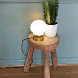 Opal globe lamp