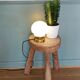 Lampe globe opaline