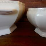Set of 3 dishes Sarreguemines circa 1900