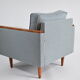 Armchair model Cube, renovated, original polish design, 1970, pied de poule