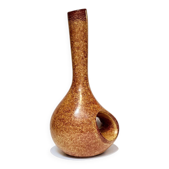 Mid Century Bertoncello by Roberto Rigon Sculptural Ceramic Vase, Italy, 1960s