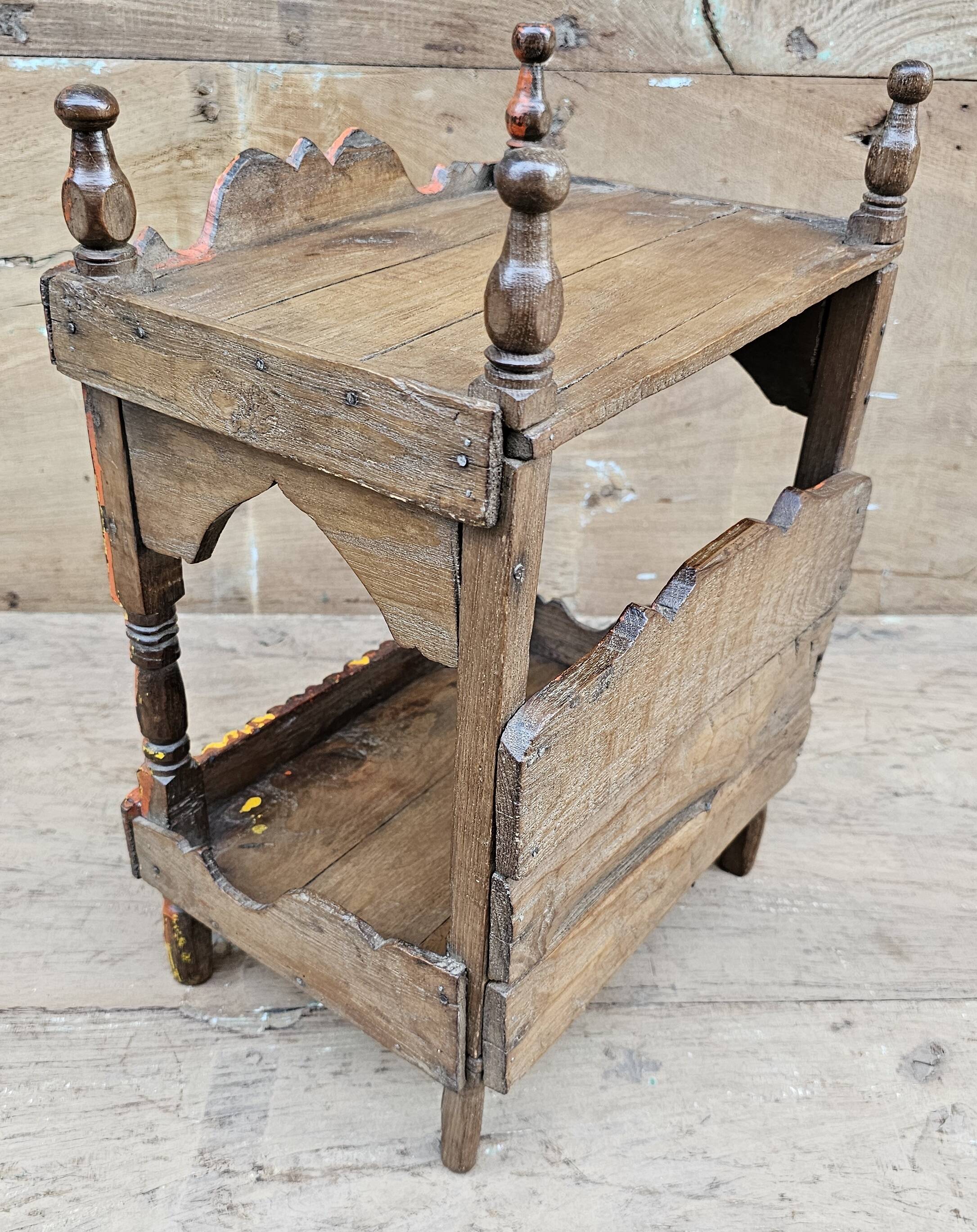 Old Burmese teak offering cabinet