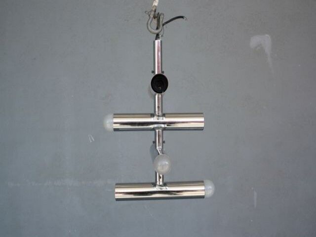 Chrome chandelier vintage 1970 swivel design
