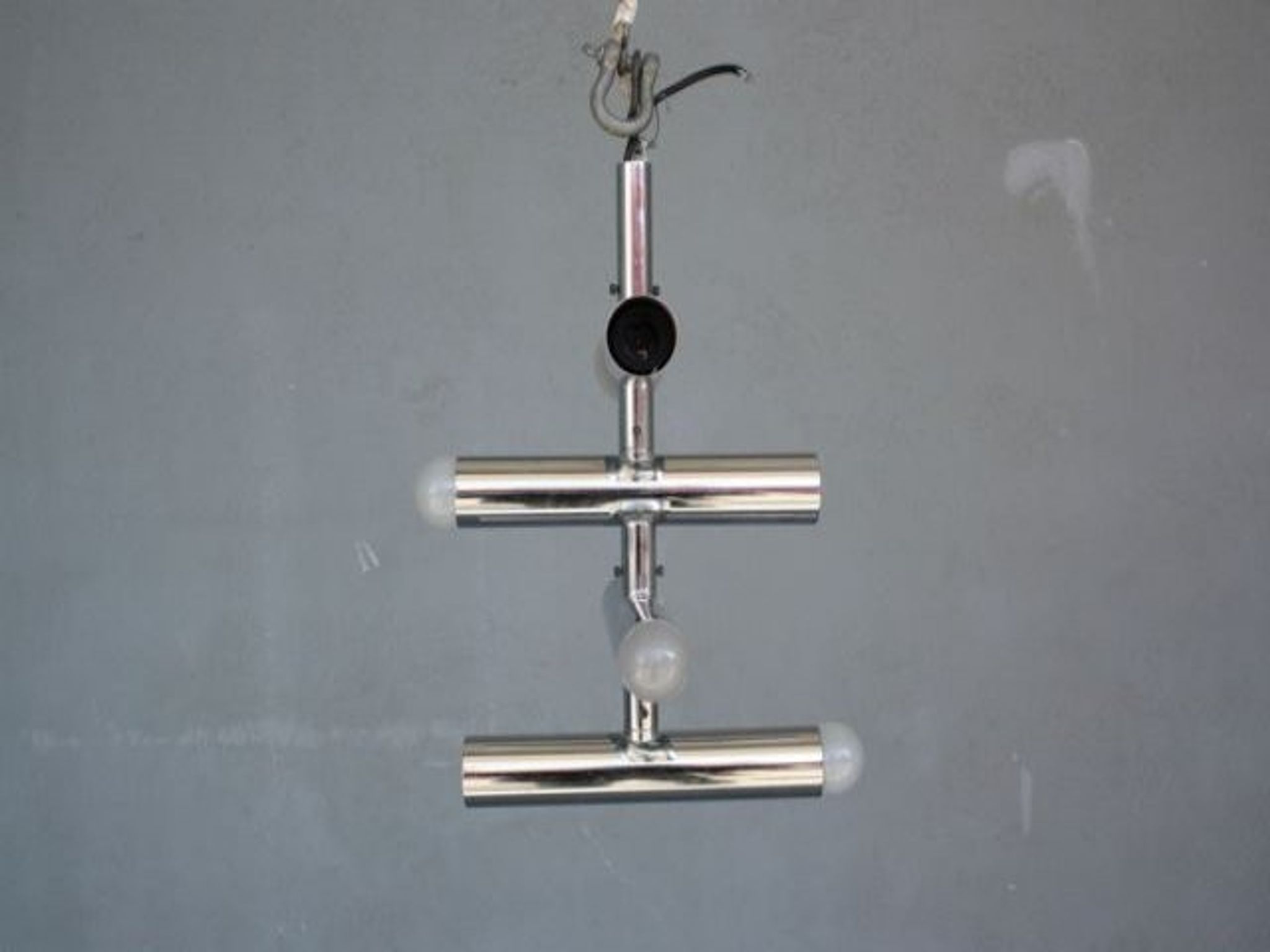 Chrome chandelier vintage 1970 swivel design