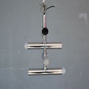 Chrome chandelier vintage 1970 swivel design