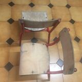 Paire de chaise d’école