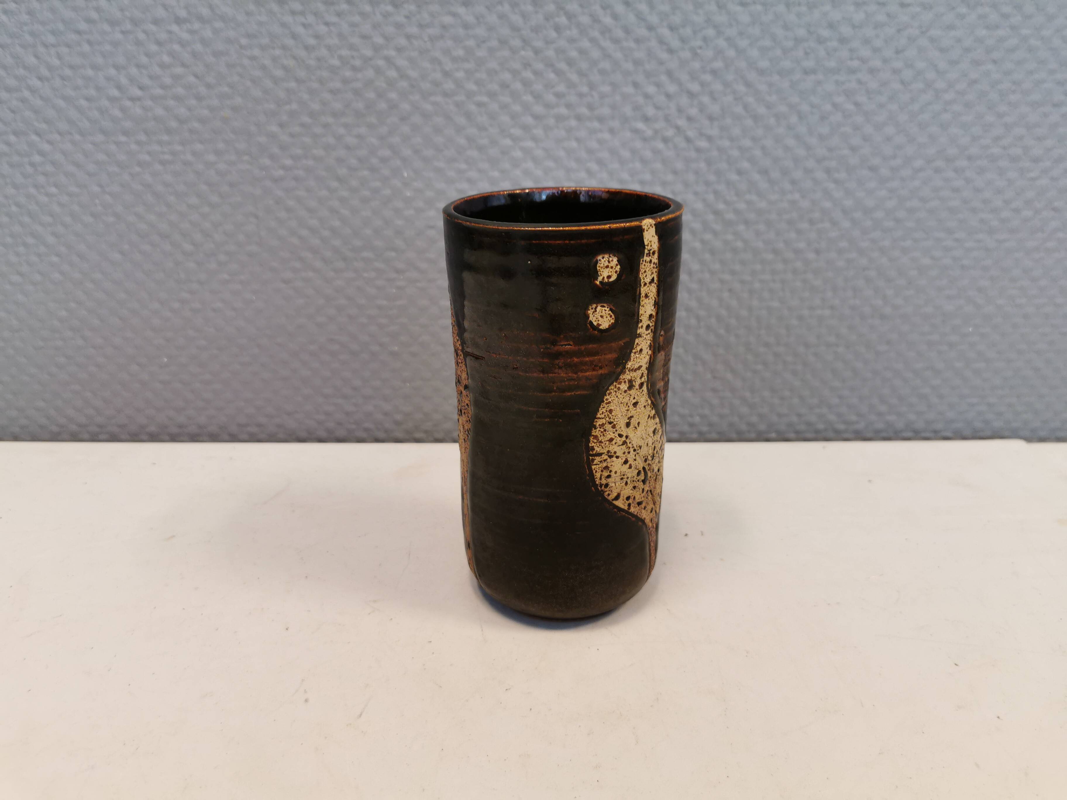 Vase danois en grès, années 1970-80