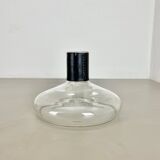 Large glass decanter element with leather Handle by Carl Auböck, Austria, 1950s