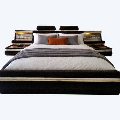 Vintage 1970s platform bed, futuristic style, Fratelli Proserpio.